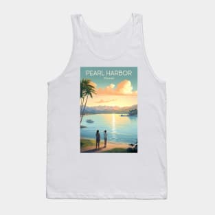 Pearl Harbour Travel Poster Tank Top